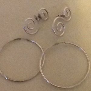 Silver earrings