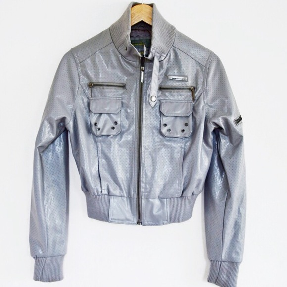 Paper Denim & Cloth Jackets & Blazers - Faux Leather Jacket