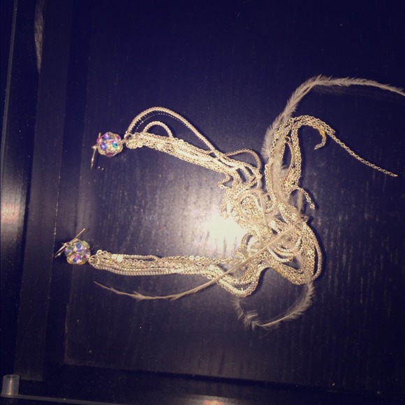 Bebe long earrings
