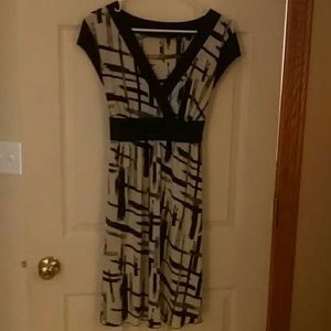 Blk/Wht Pattern Dress