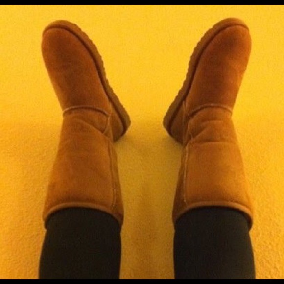 Sheepskin mid calf tall classic winter warm boots - Picture 4 of 4