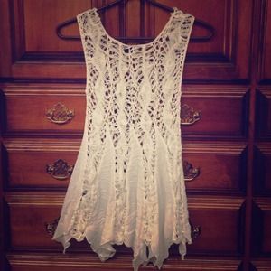 Shabby crochet top