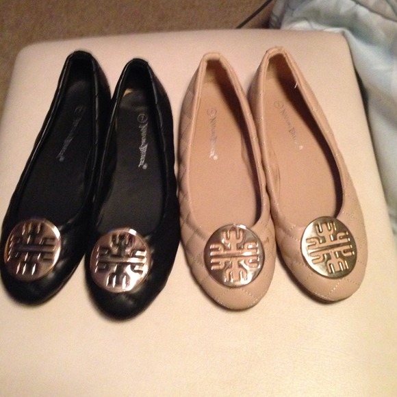 Quilted looking flats- 2 PAIRS!!!