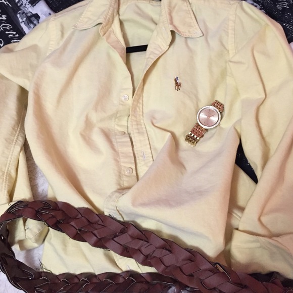 Yellow Ralph Lauren Button Down