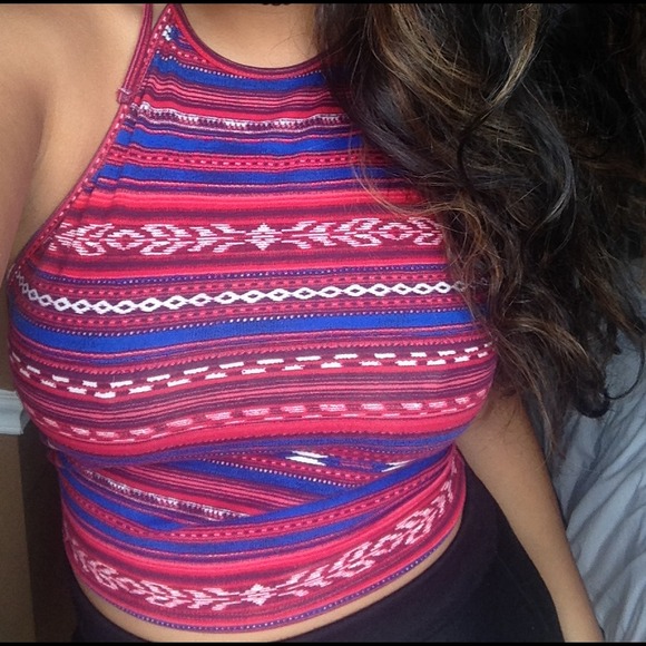 Tribal forever21 halter top