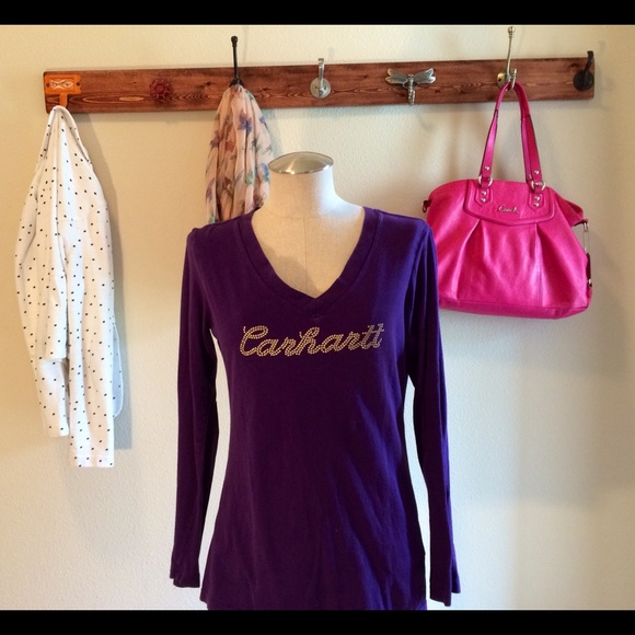 Carhartt Long Sleeve Purple Top