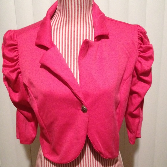 hot pink short jacket