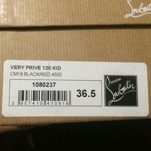 authentic christian louboutin very prive 120 kid