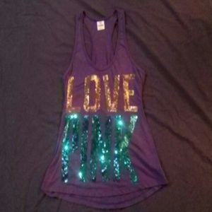 Victoria's Secret Pink Bling Tank Top