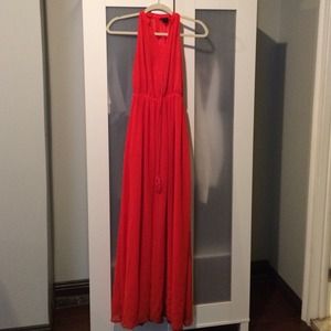 H&M BRIGHT ORANGE MAXI DRESS