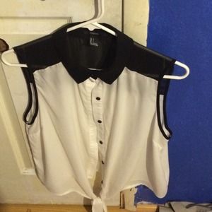 black and white see through off the shoulder