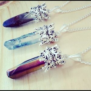 Crown Jewel Crystal Pendant Necklace