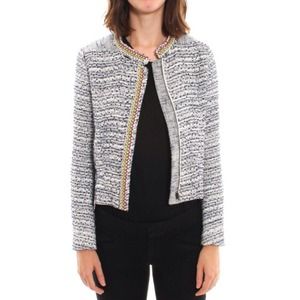 Maje Laos Embellished Tweed Jacket