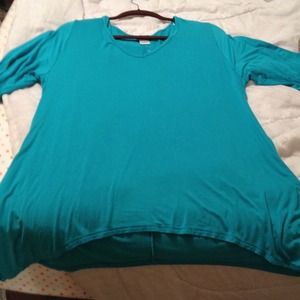 Teal 3/4 sleeve shirt