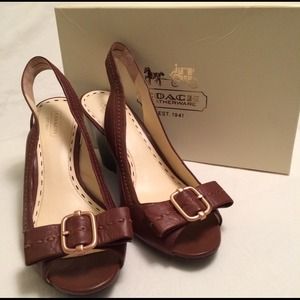 SALE ❗️❗️Coach soft leather wedge