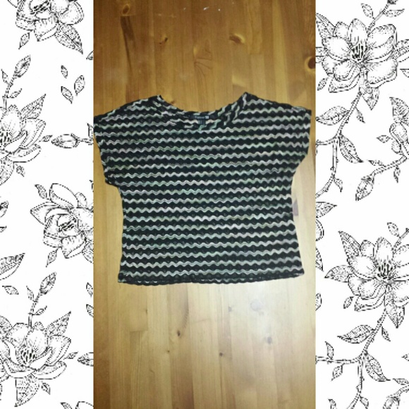 See through crop shirt