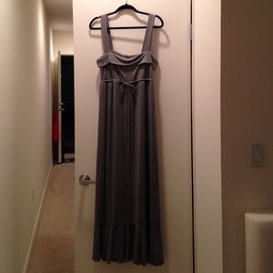 Maxi Dress in Soft Grey Jersey Cotton