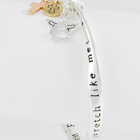 Brand new AMAZING GRACE prayer bangle bracelet