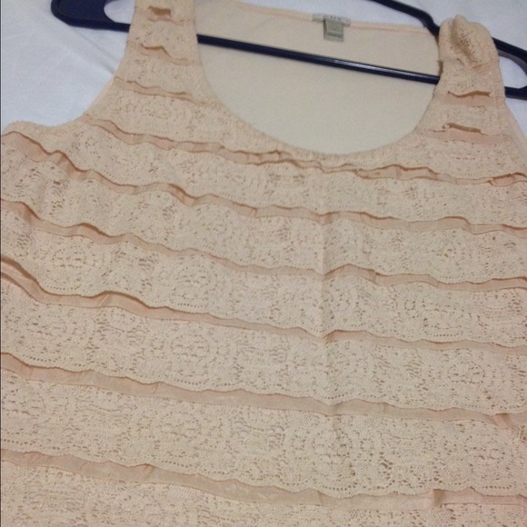 Pink ruffled top