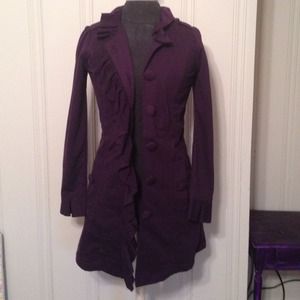 Cute purple coat. NWOT. Size XS