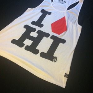 Volcom racer tank top