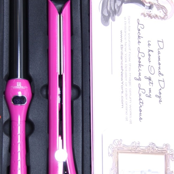 Hair flat iron and hair wond curling iron.