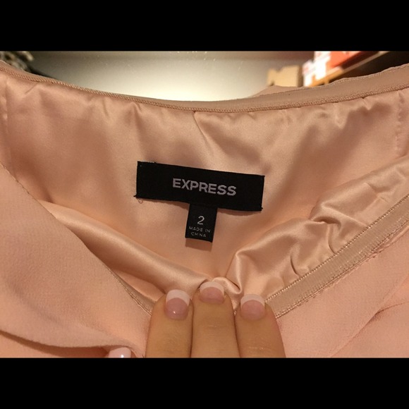 Express size 2 Light Peach Dress - Picture 2 of 4