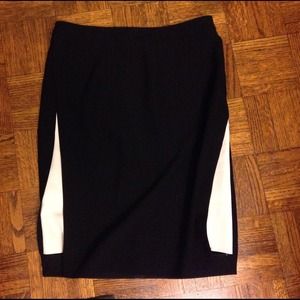 Zara black skirt with white detail