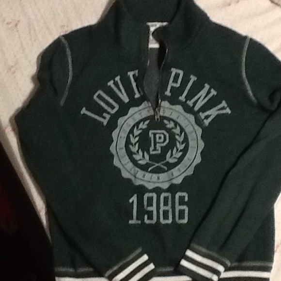 Victoria's Secret fleece half zip sweatshirt