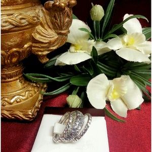 STERLING SILVER 3-PC. SET RINGS