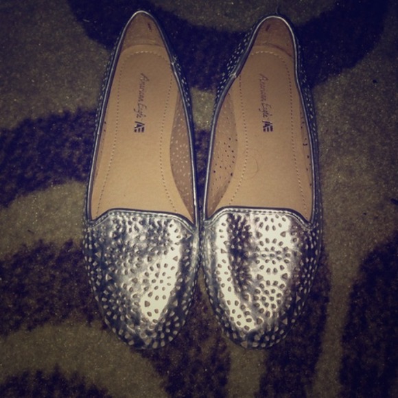 AE silver flats