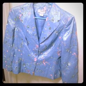Aria A Blue Elegant Jacket Sz s