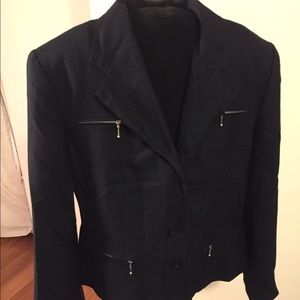 Morgan Miller Navy Blue Blazer Sz 14