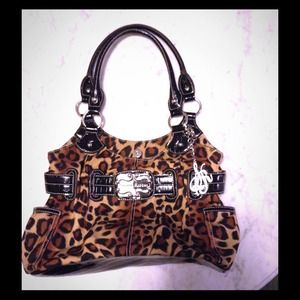 Sienna Ricchi cheetah print purse
