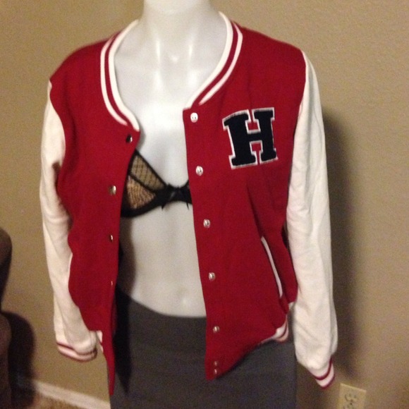 feminine flirty letterman jacket