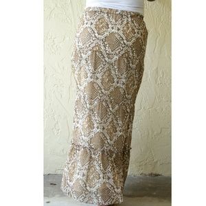 Snake Pattern Maxi skirt