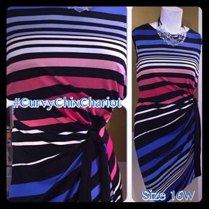 Sassy dress with side tie. Adjust to fit. Size 16W