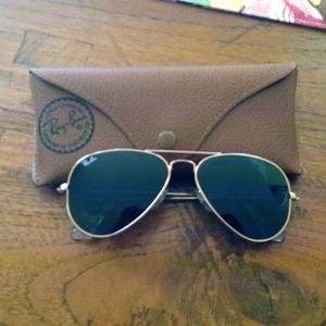 Ray Ban Aviator sun glasses.