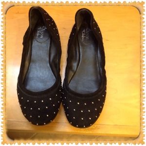 Maria Sharapova Black Suede Cole Haan Flats!