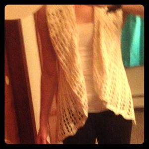 Cute high-low sweater cover up