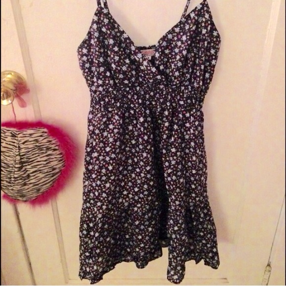 Flower print summer dress