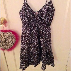 Flower print summer dress