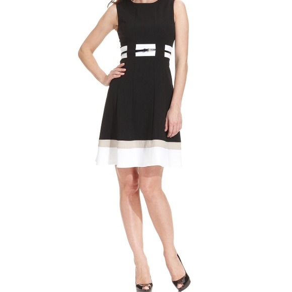 Calvin Klein belted dress