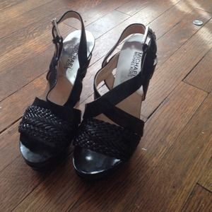 Michael Kors black heels. Only worn once.