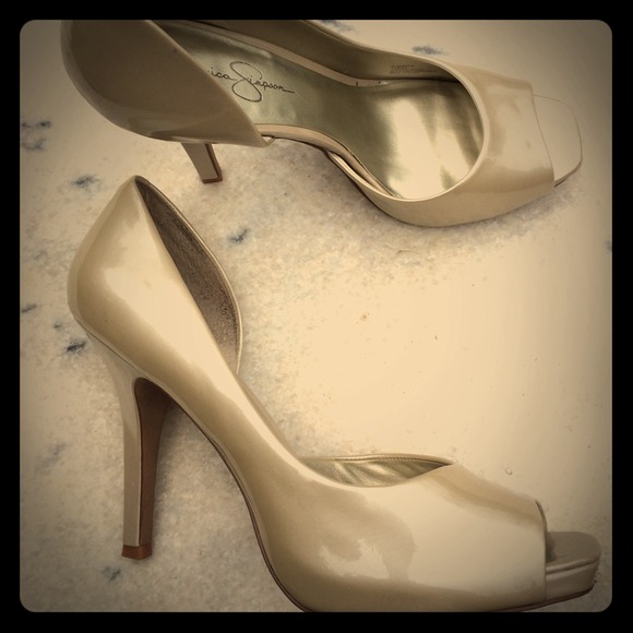 Nude high heels