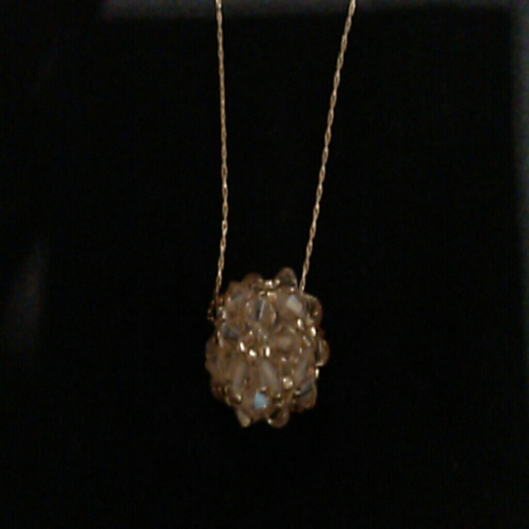 Swarvoski handsewn necklace