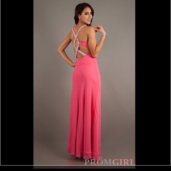 Hot Pink Gorgeous Prom Dress - Picture 2 of 5