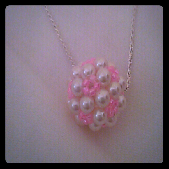 Swarvoski Pearl Handsewn Necklace