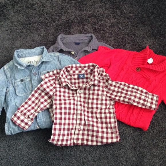 BABY BOY**4 long sleeve long pant onesies 6-12M