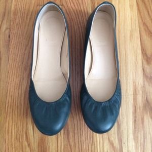 J.Crew hunter green ballet flats